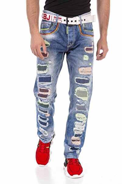 Cipo&Baxx Cd720 Neon Detailed Men's Jeans