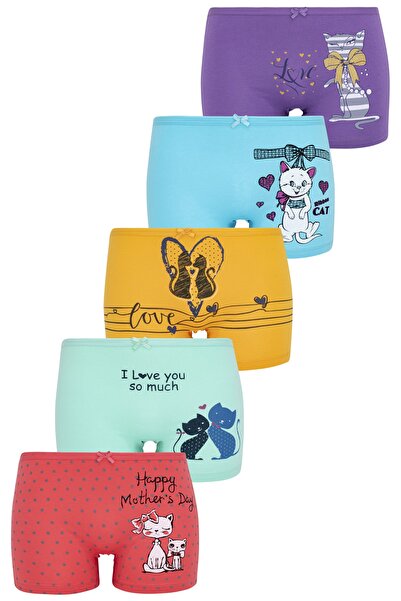 biyokids Boxeri pentru fete 5 pachete de culori mixte Byo3323