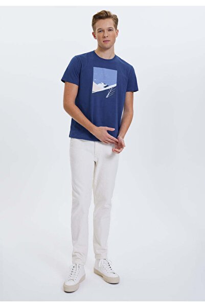 WESTMARK LONDON Ανδρικό μπλουζάκι με τύπωμα από 100% βαμβάκι Better Cotton με λαιμόκοψη Wmwınter Path Tee