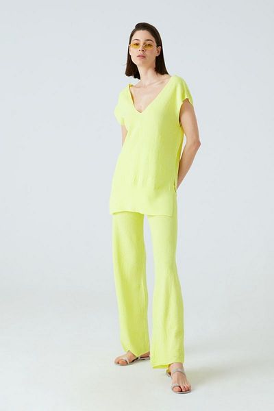 JOIN US Palazzo-Hose mit Palmblattmuster
