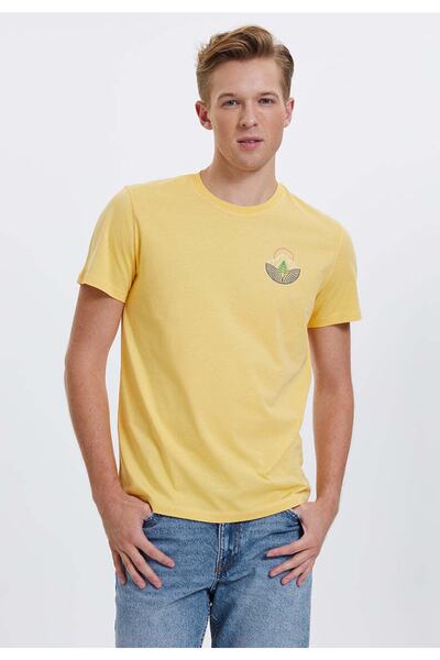 WESTMARK LONDON Ανδρικό μπλουζάκι με λαιμόκοψη Wmlıne Mountain Tee με τύπωμα