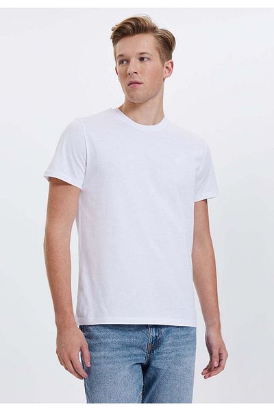 WESTMARK LONDON Ανδρικό μπλουζάκι White Crew Neck Cotton Regular Fit -vital
