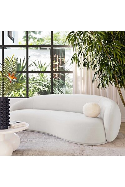 S Home Design Concept Oliver Fasülye Koltuk / Kanepe, Babyface, Kırık Beyaz