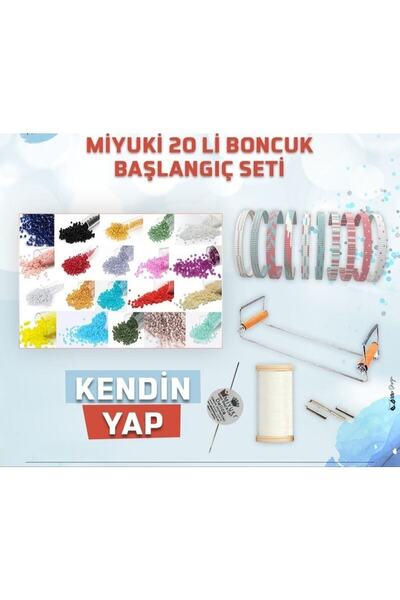 RLX BUJİTERİ Miyuki Boncuk Başlangıç Seti Full Set - Delica 11 00-20 Farklı Renk