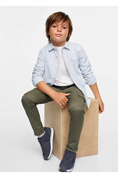 MANGO Kids Pamuklu Kargo Pantolon