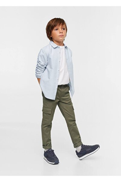 MANGO Kids Pamuklu Kargo Pantolon