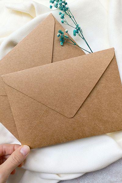 Dekorden Kraft Invitation Envelope, 13x18 Cm.
