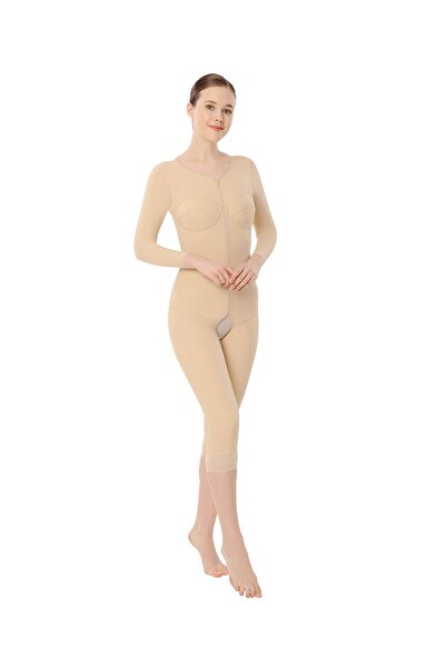 Variteks 224 Fermuarlı Ful Body Kollu Liposuction Korse