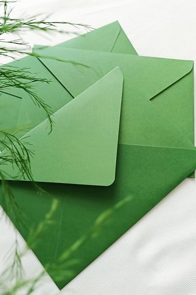 Dekorden Green Invitation Envelope, 13x18 Cm.