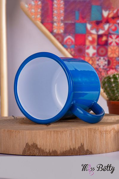 Miss Betty Enamel Cup Light Blue