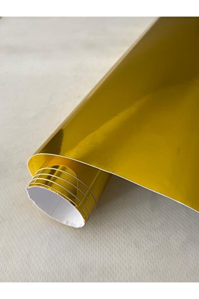 Baskı Madeni Krom Gold Varak Altın ( 20 X 1 Metre) Kendinden Yapışkanlı Folyo