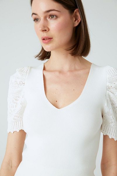 JOIN US Crochet Princess Sleeve Blouse