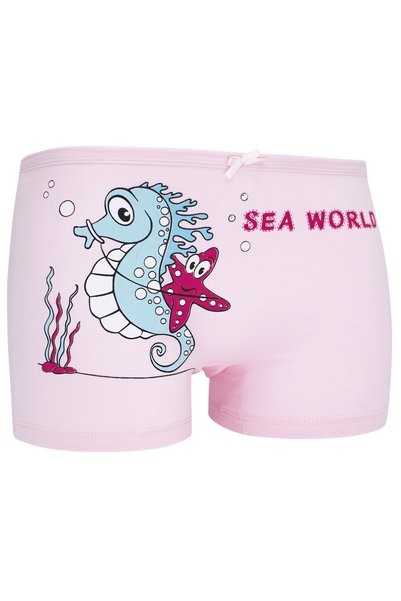 biyokids Girl's Boxer 5 Pack Mixed Color Byo3285