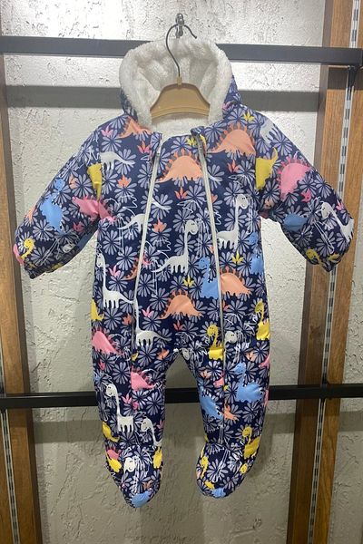 PODİUM GİYİM Welsoft Cosmonaut with New Season Cute Dinosaur Flower Patterned Booties