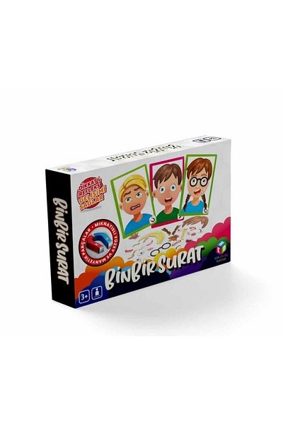 Hobi Eğitim Dünyası One Thousand and One Face Educational, Fun, Intelligence Development Toy