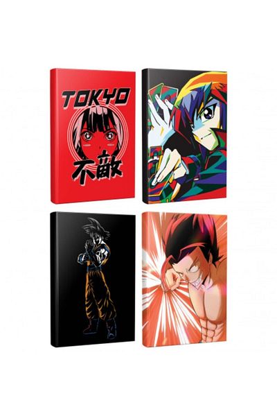 Halk Kitabevi 4 دفتر ملاحظات Fearless-Gambit-Punch-Goku