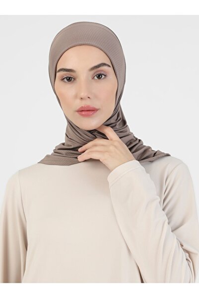 Ecardin سلسلة Hanfendy من الأوشحة الفاخرة حجاب حجاب عمامة - ST058 مينك داكن