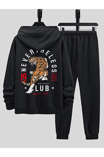 Deocept Cu toate acestea, combinație de hanoraci supradimensionați și pantalo...