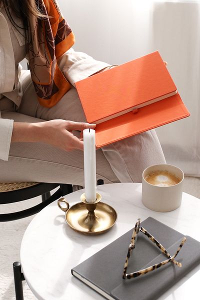 Matt Notebook دفتر ملاحظات بغطاء مغناطيسي مقاس A5 مقاس 15 × 22، مخطط باللون الرمادي