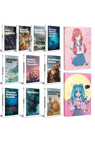 Halk Kitabevi Çocuk Klasikleri 10 Kitap - Flying Kisses Ve Catgirl Defter