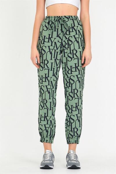 ESPİNA Pantaloni de trening pentru femei din material tricotat cu buzunare