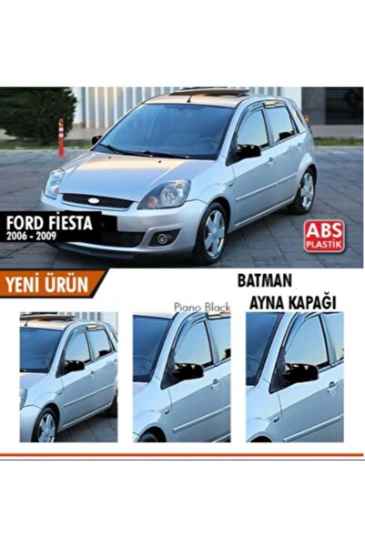 ŞüsCarOto Aksesuar Ford Fiesta 2006-2008 Batman Yarasa Ayna Kapağı Piano Blac...