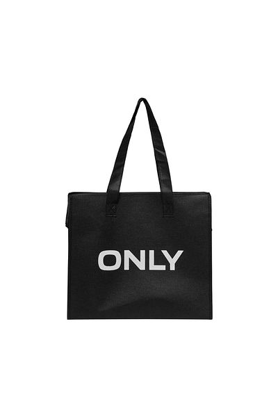 ONLY Shopping Bag Black Solid Women's Black Bag 15187681-02