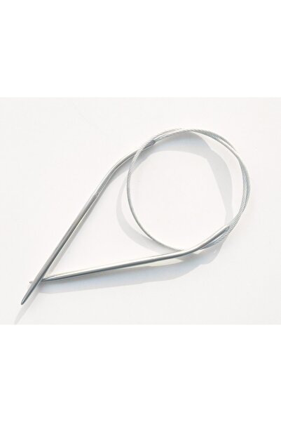 Masal Örgü Evi Şiş din sârmă de oţel Sultan / Yabalı (şiş scurt special pentru braţ) 40 cm Nr.: 3,00 mm L Şiş cu împletitură