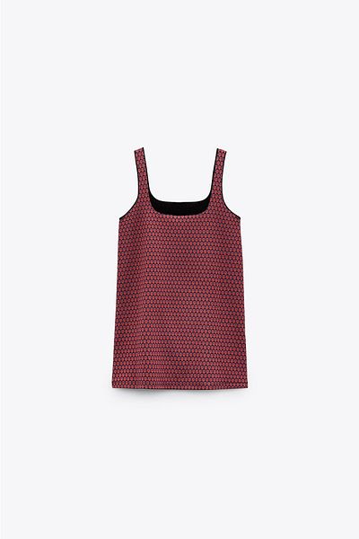 MJORA Rochie mini cu bretele groase cu modele