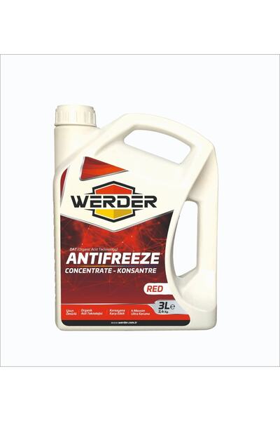WERDER Saf Antifriz Organik Kırmızı G12 -74 Konsantre