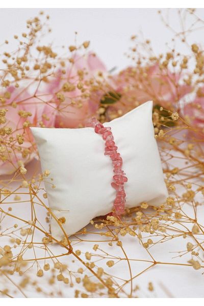 Mıçı Rose Quartz Broken Stone Bracelet