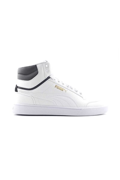 Puma Pantofi sport Shuffle Mid pentru bărbați, alb, alb