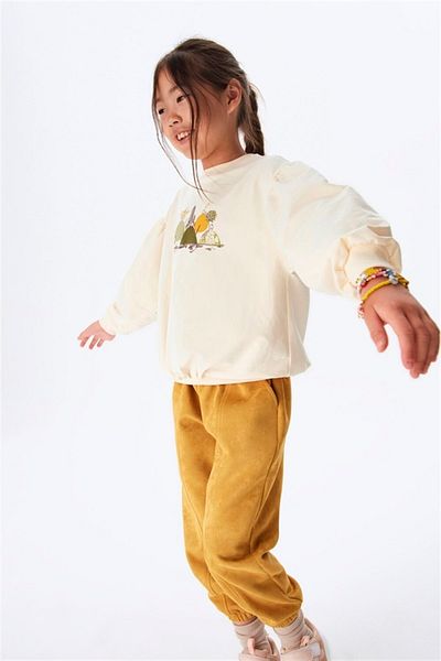 nk kids Girl's Elastic Waist Funda Trousers