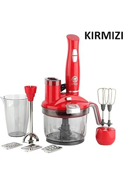 CVS Dn 1283 Omega Max 10 Piece Multifunctional Blender Set Red