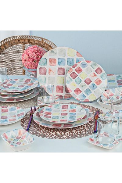 Keramika Set Breakfast Colors 36 Pieces for 6 People
