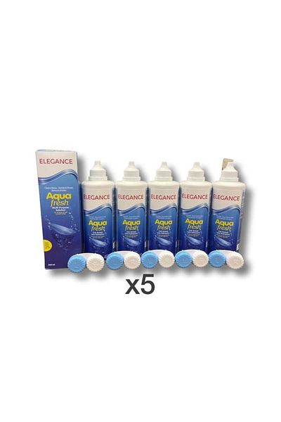 Elegance 360 مل ماء منظف للعدسات 5 قطع