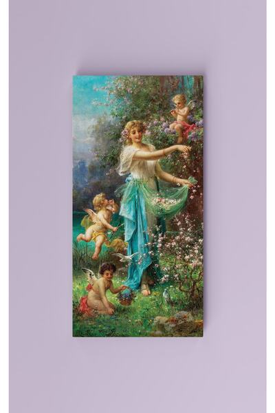 Carmen Hans Zatzka - An Allegory Of Spring With Cupid Kanvas Tablo - Başyapıtlar