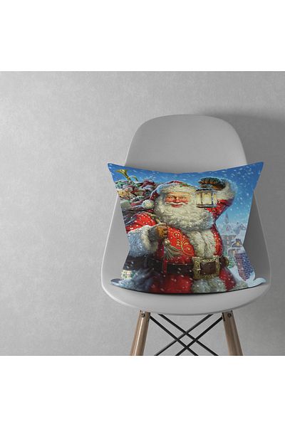menesahome Christmas, Santa Claus, Christmas Throw Pillow, Christmas Throw Pillow Cover, Christmas Throw Pillow Cover, New Year, 43x43