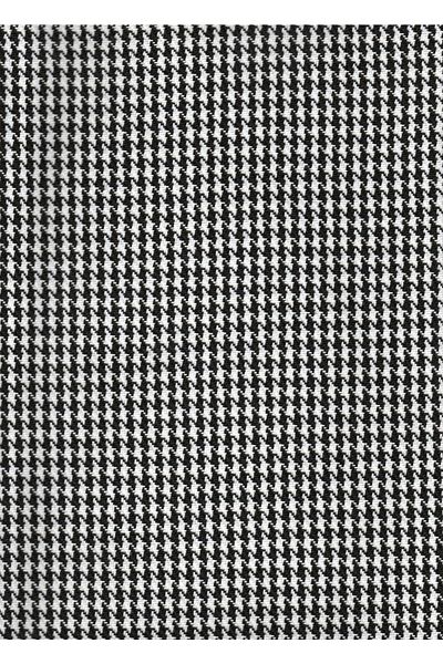Enesar Home Linen Goose Foot Upholstery Fabric Premium Woven Black White