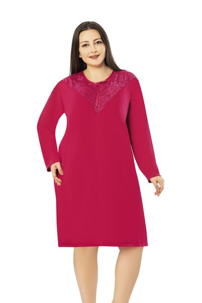 BNM Plus Size (King Size) Long Sleeve Nightgown