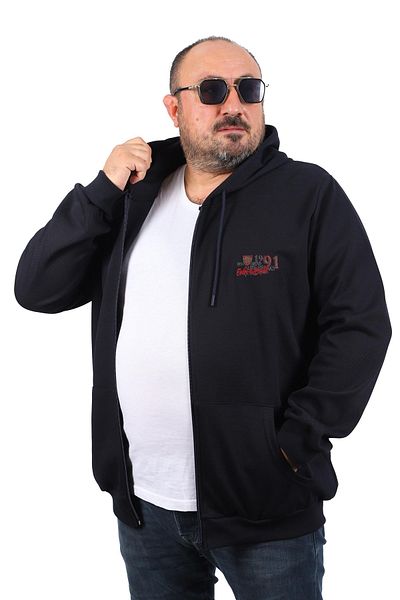Starbattal Μεγάλο μέγεθος Sweat Hood Ninety One 22724-σκούρο μπλε