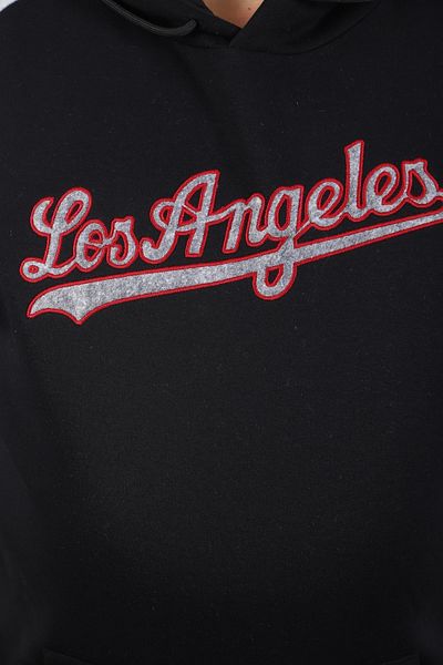 Starbattal Plus Size Sweat Los Angeles 22709-μαύρο