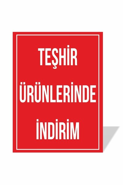cicigünler Store Display Rack Standing Board with Discount Written on Display...