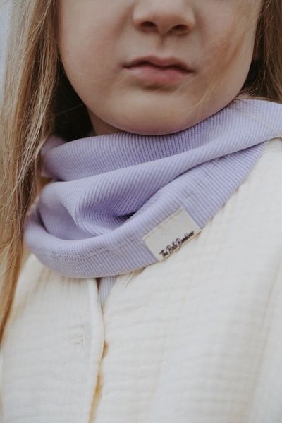 Thebellobambinoo Lilac Ribbed Neck Collar