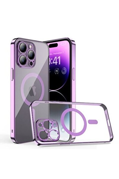 m.tk moveteck Iphone 14 Pro Uyumlu Kılıf Kamera Lens Korumalı Manyetik Magsaf...