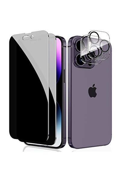 m.tk moveteck Iphone 14 Pro Için Hayalet Ekran Koruyucu Cam Ve Lens Koruyucu ...