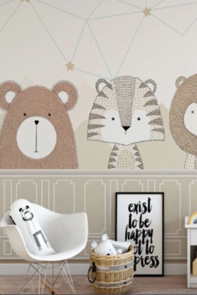 Duende Sticker - Iskandinav Hayvancıklar Dekoratif Çocuk Odası Stickerı - 5 H...