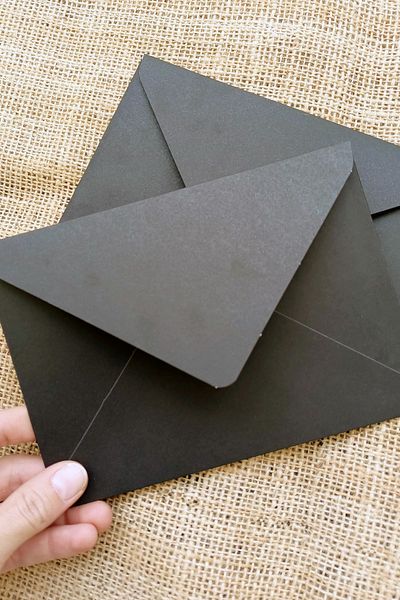 Dekorden Black Invitation Envelope, 13x18 Cm.