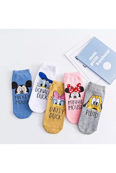 Atacık Çorap 5 чифта дамски сладки анимационни герои, които могат да се перат, ботуши, чорапи до глезена