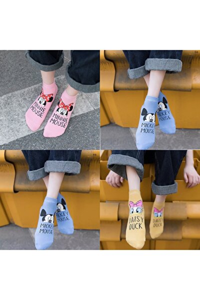 Atacık Çorap 5 чифта дамски сладки анимационни герои, които могат да се перат, ботуши, чорапи до глезена